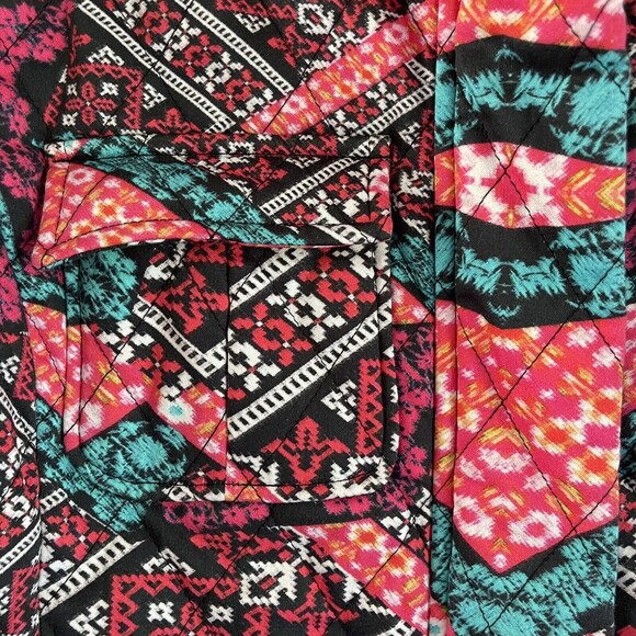 MINKPINK Colorful Quilted Jacket Size S Mid Length Coat Faux Fur Hooded Casual - Picture 5 of 15